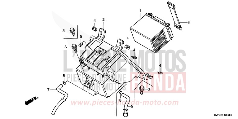 BATTERY for PCX 125 PEARL SIENA RED (R320) from 2013
